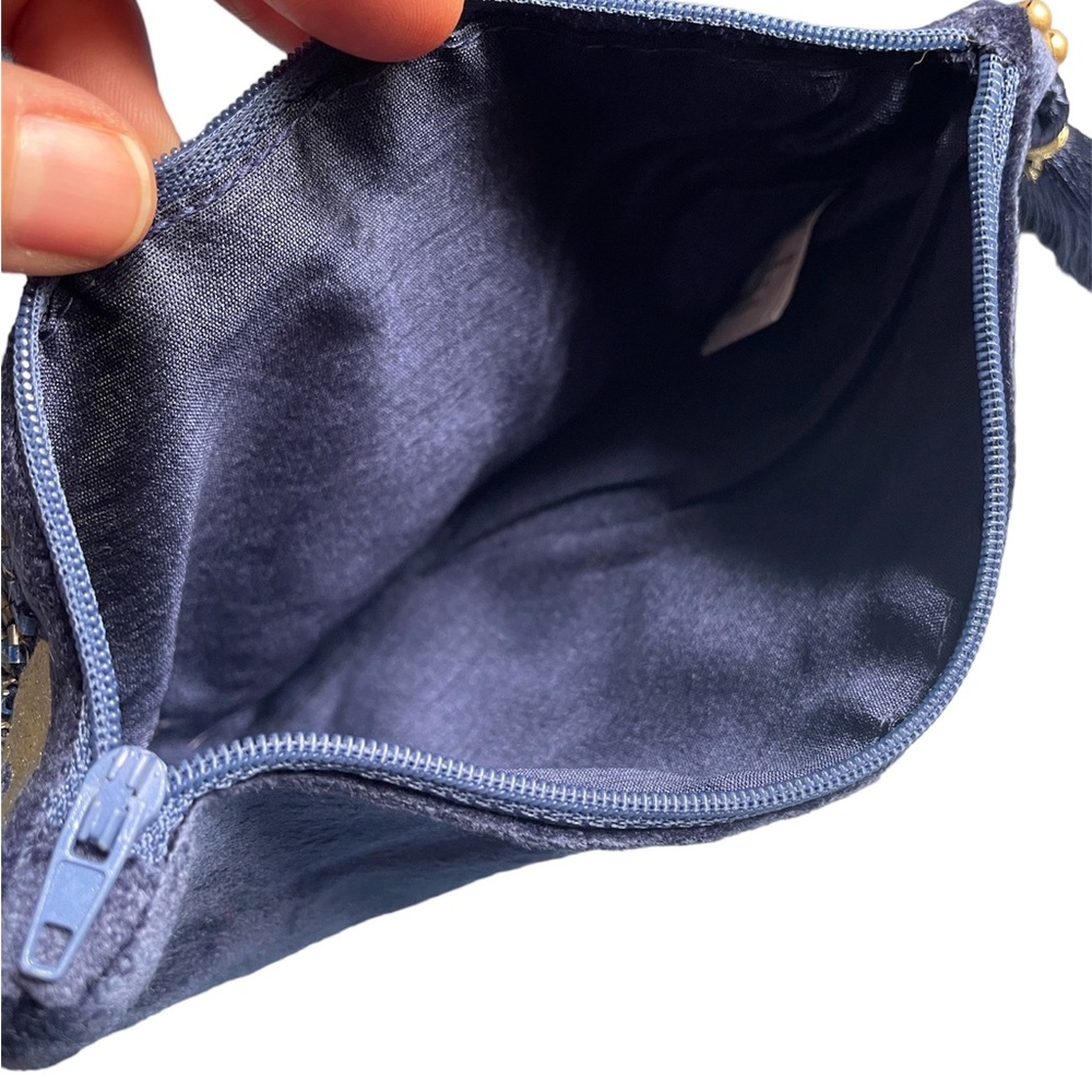 Fabrique Eninde Metallic Beaded Celestial Cosmetic Bag | Pouch NWT - Picture 6 of 7